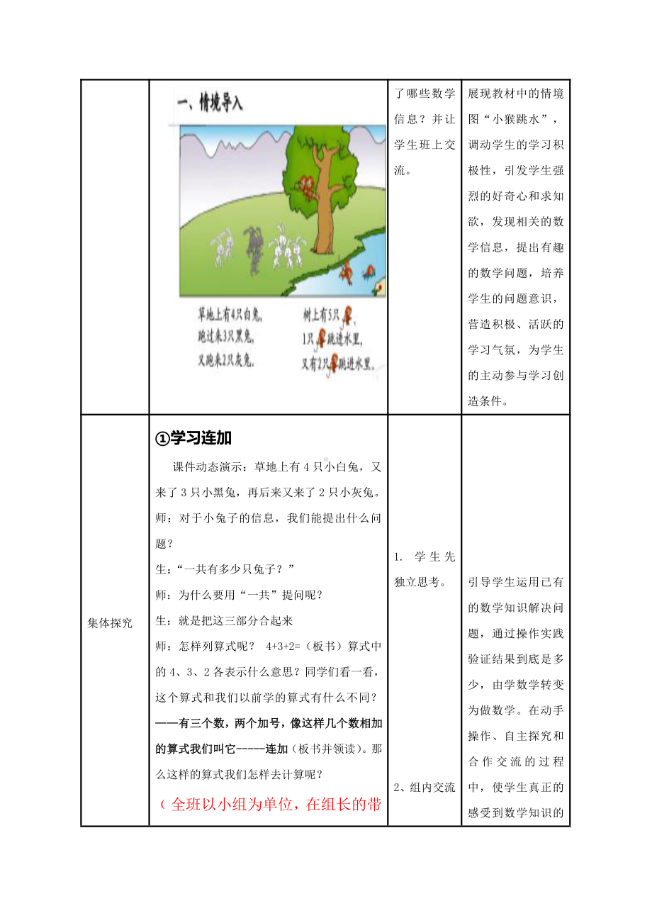 •三 走进花果山- 10以内的加减法-信息窗七（10以内的连加、连减）-教案、教学设计-市级公开课-青岛版（五四）一年级上册数学(配套课件编号：a002b).doc_第2页