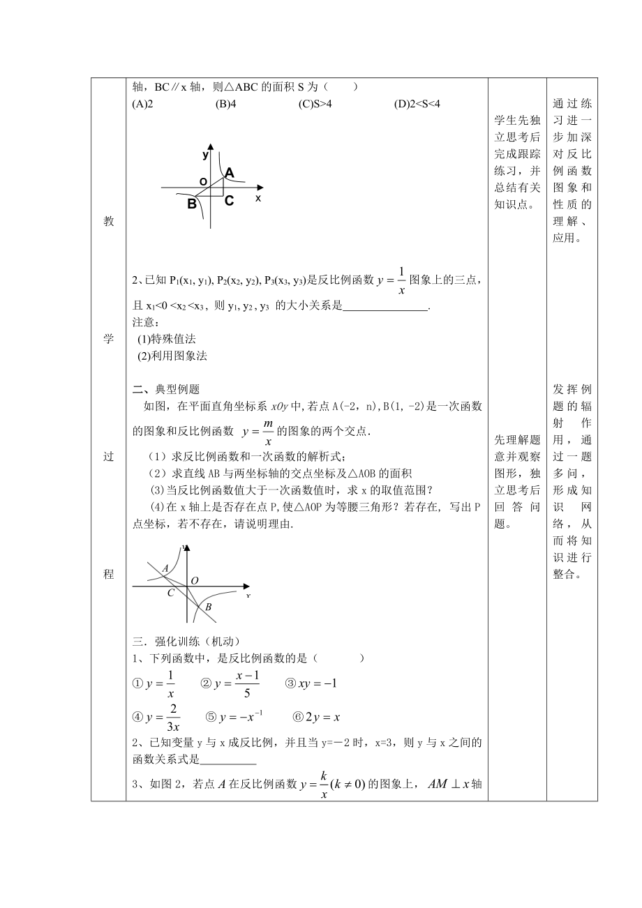 第十九章 二次函数和反比例函数-总结与复习-教案、教学设计-部级公开课-北京版九年级上册数学(配套课件编号：c0051).doc_第2页