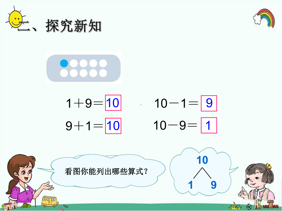 人教部编版一年级数学上册 《10的加减法》统编PPT课件.pptx_第3页