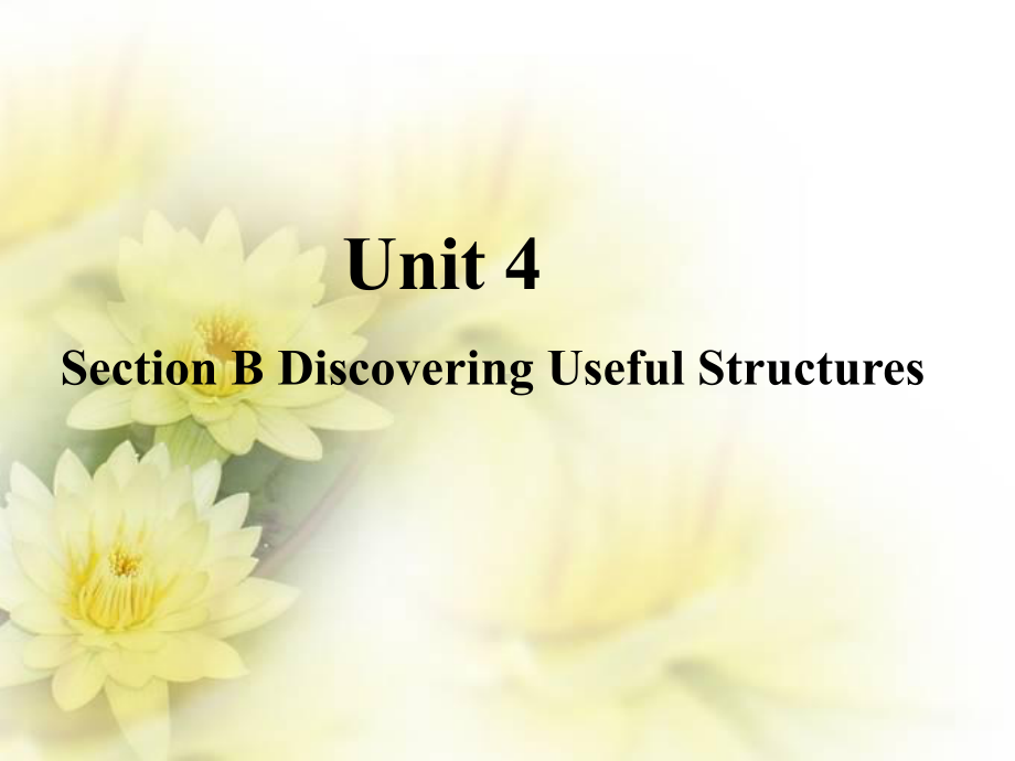 （新教材）人教版（2019）必修第三册英语Unit 4 Space exploration Section B Discovering Useful Structures教学 - ppt课件.pptx_第1页