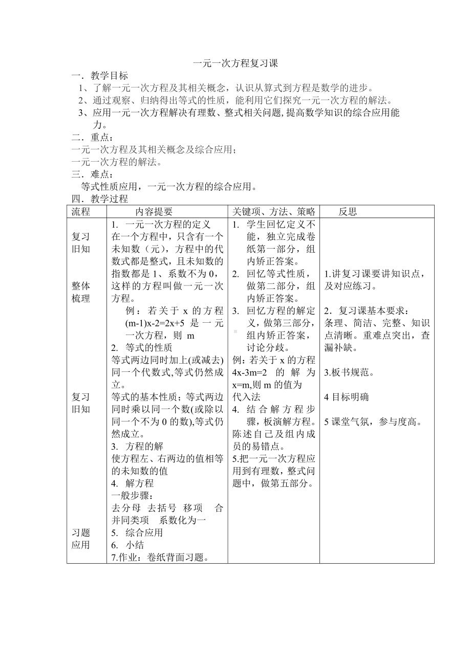 第五章 一元一次方程-复习题-教案、教学设计-市级公开课-北师大版七年级上册数学(配套课件编号：00d4d).docx_第1页