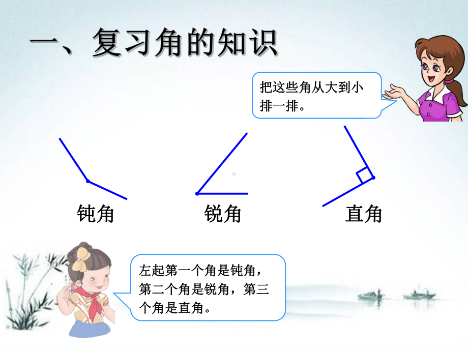 人教部编版二年级数学上册《总复习4 角的认识和时间的认识》统编PPT课件.pptx_第3页