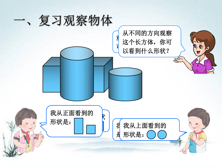 人教部编版二年级数学上册《总复习3观察物体》统编PPT课件.pptx_第3页