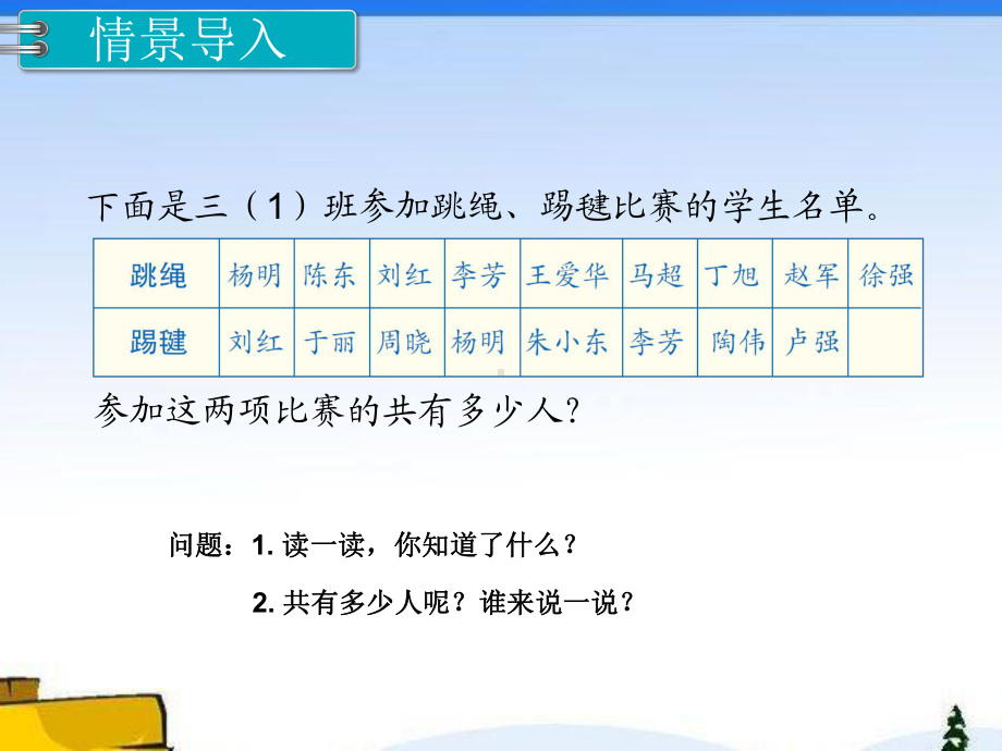 人教版三年级数学上册《 数学广角集合》部编版课件.pptx_第2页