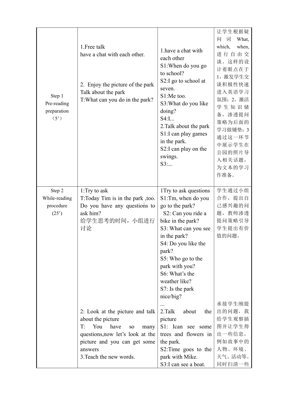 Unit 4 Drawing in the park-Story time-教案、教学设计-市级公开课-新牛津译林版四年级下册英语(配套课件编号：c06e5).doc_第2页