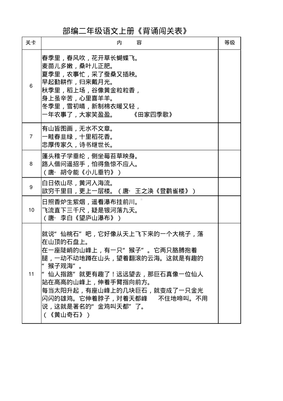 部编版二年级(上)语文背诵表.pdf_第2页