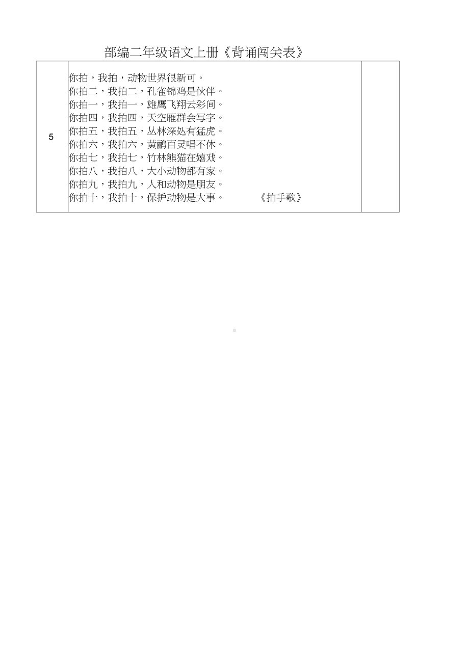 部编版二年级(上)语文背诵表-6965.pdf_第2页