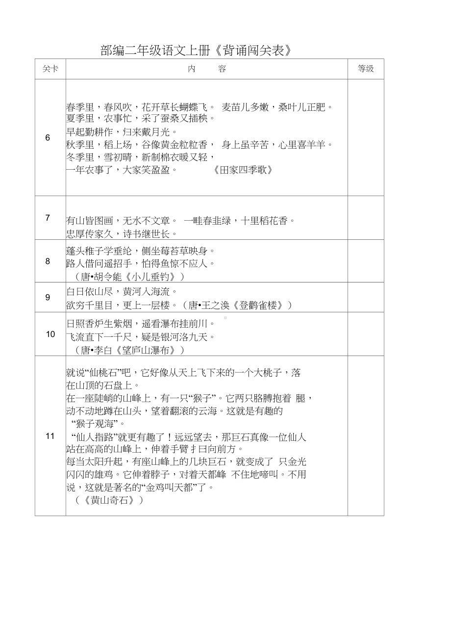 部编版二年级(上)语文背诵表-6965.pdf_第3页