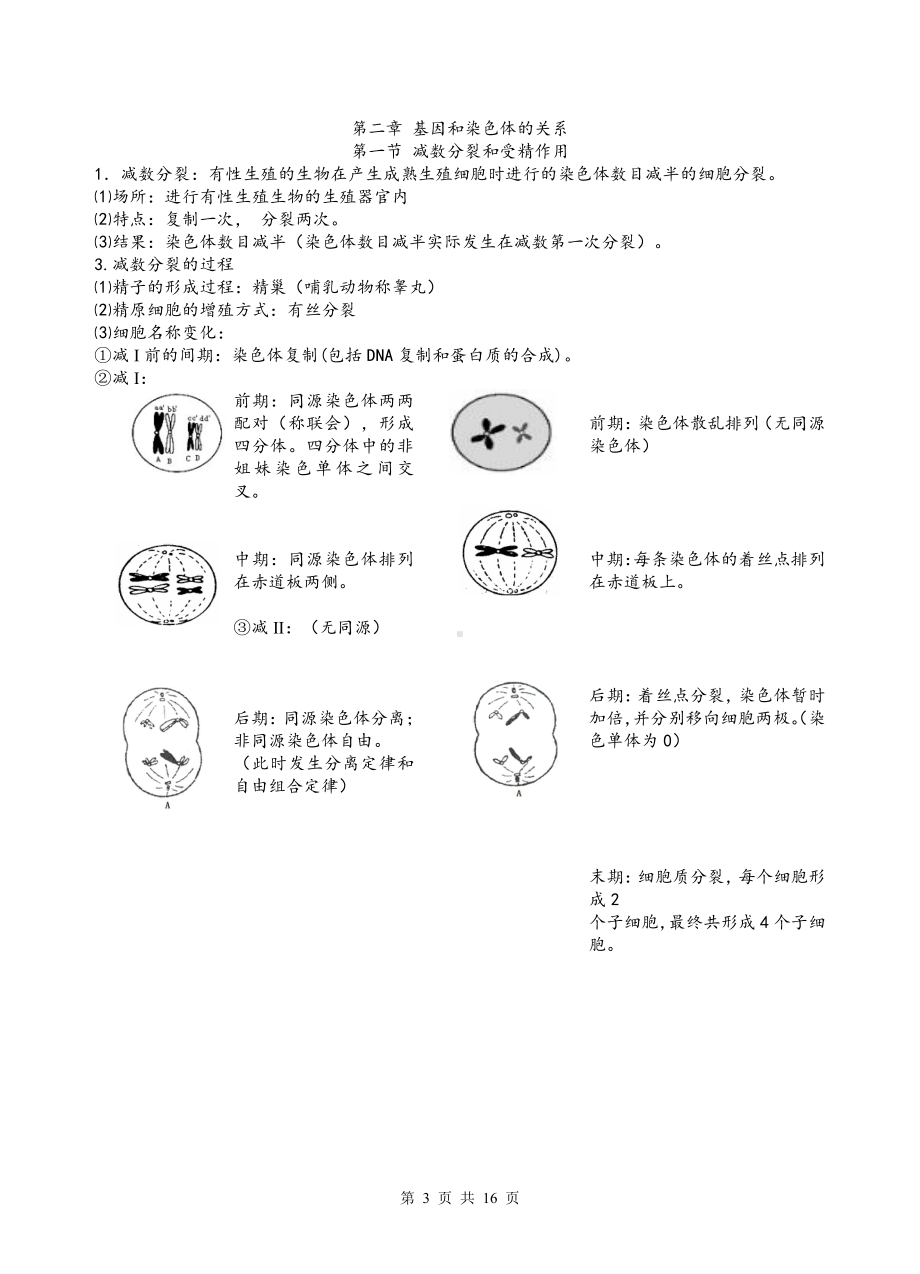 （2019新教材）人教版高中生物必修2部分知识点总结.doc_第3页