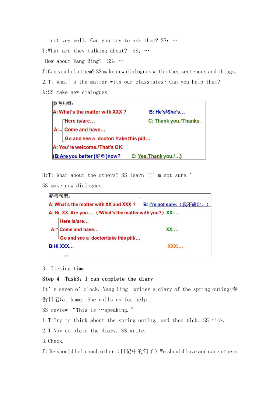 Unit 7 What's the matter -Sound time, Rhyme time, Checkout time & Ticking time-教案、教学设计-县级公开课-新牛津译林版四年级下册英语(配套课件编号：10d9e).doc_第2页