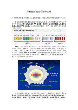 （新教材）2019人教版高中生物选择性必修1新教材免疫调节细节变化.docx