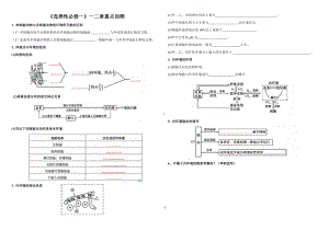 （新教材）2019人教版高中生物选择性必修1第1章-内环境稳态--第2章-神经调节-知识-默写（无答案）.docx