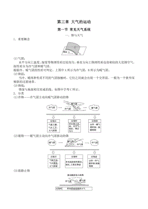 （新教材）2021人教版高中地理选择性必修第一册第三章 大气的运动 知识点总结 .docx