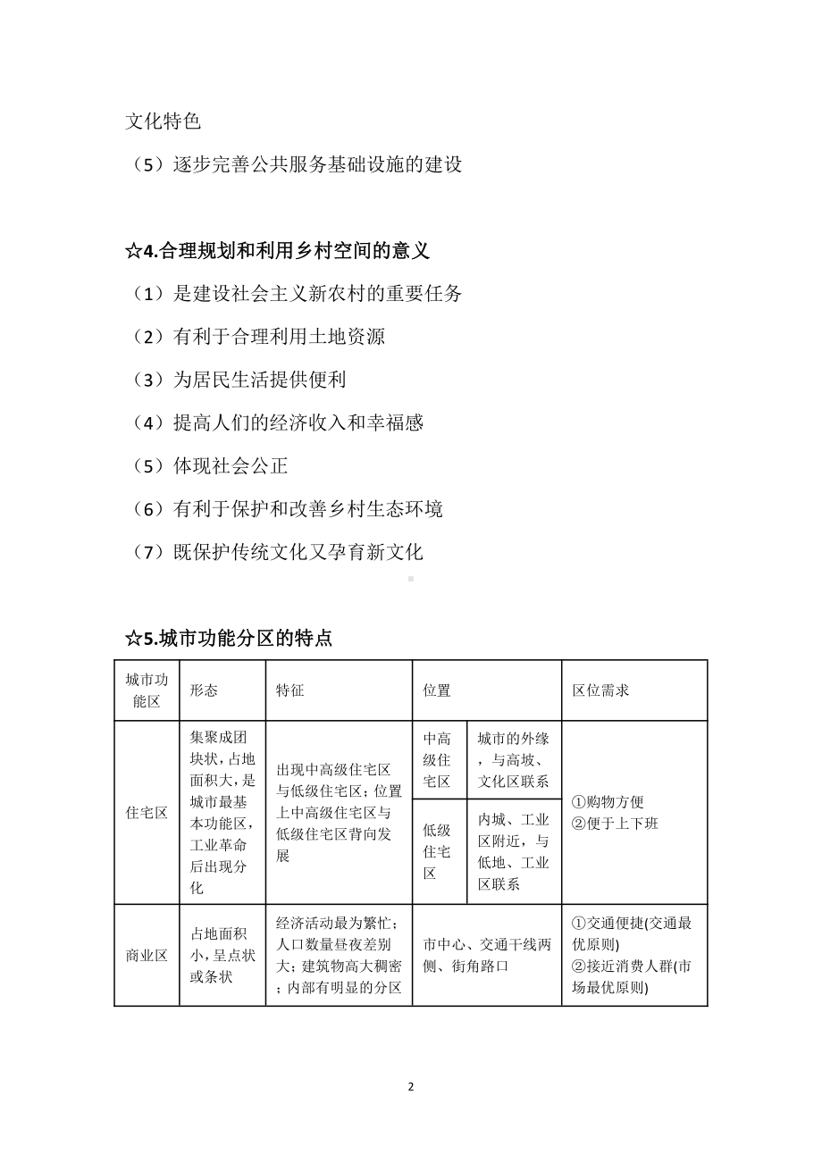 （2019新教材）鲁教版高中地理必修第二册第二单元乡村与环境知识点总结.doc_第2页