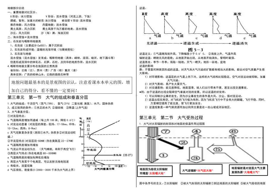 （2019新教材）湘教版高中地理必修第一册知识点复习.doc_第3页