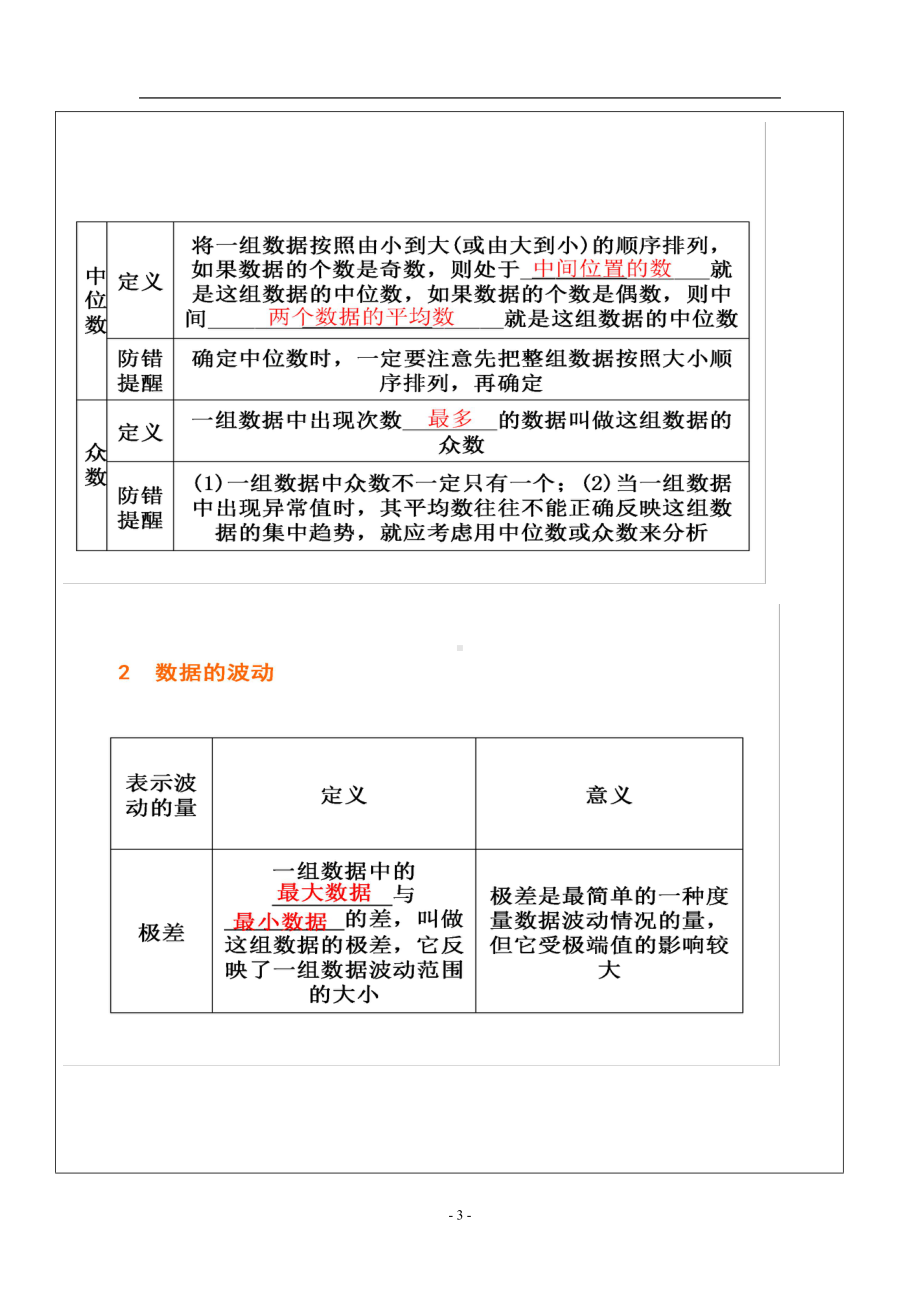 第六章 数据的分析-回顾与思考-教案、教学设计-市级公开课-北师大版八年级上册数学(配套课件编号：90c5a).doc_第3页