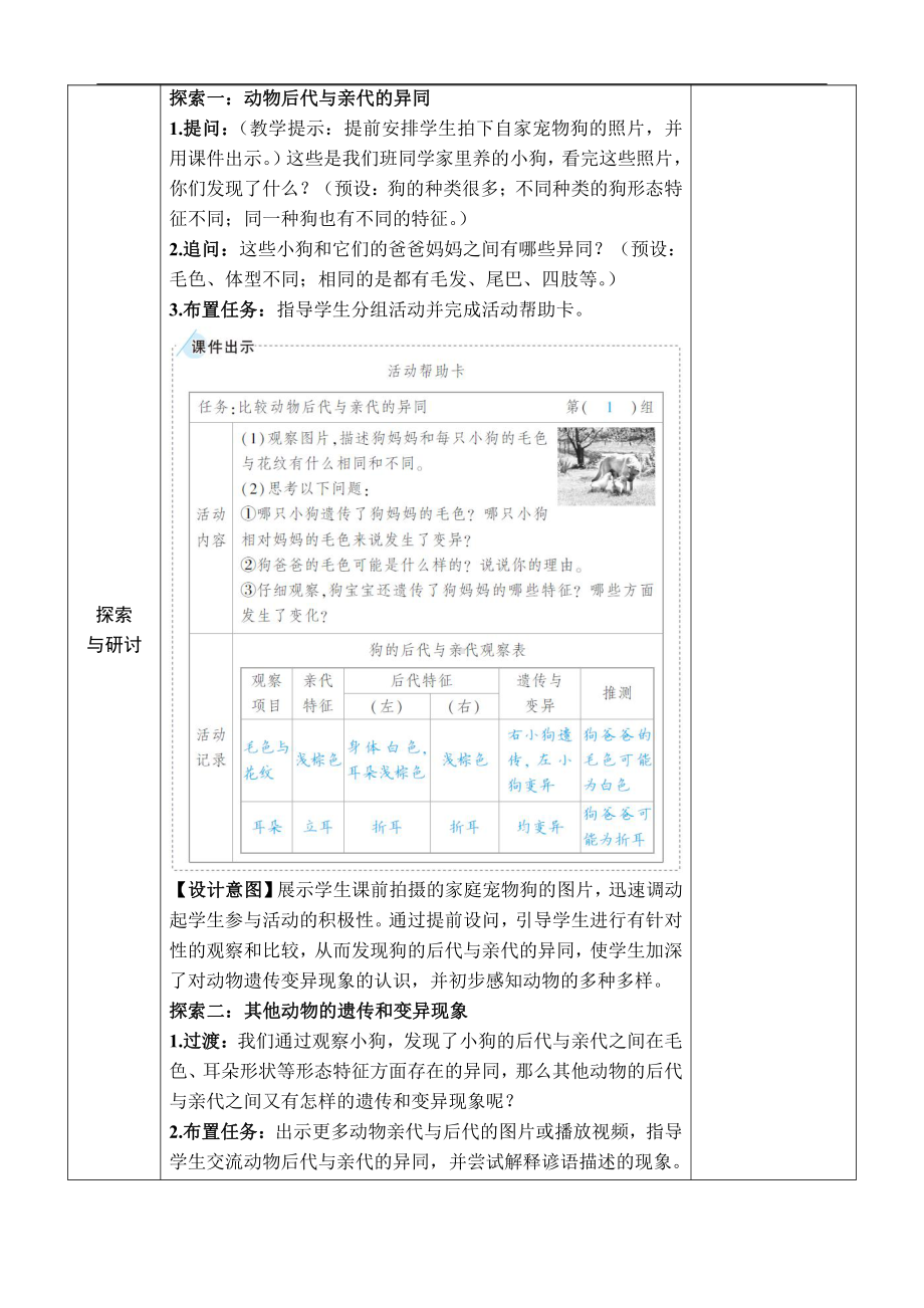 2.4. 多种多样的动物 教案（含教学反思+作业设计）-2022新教科版六年级下册《科学》.docx_第2页