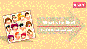 人教版英语五年级上册-Unit 1 What’s he like？B Read and write.pptx