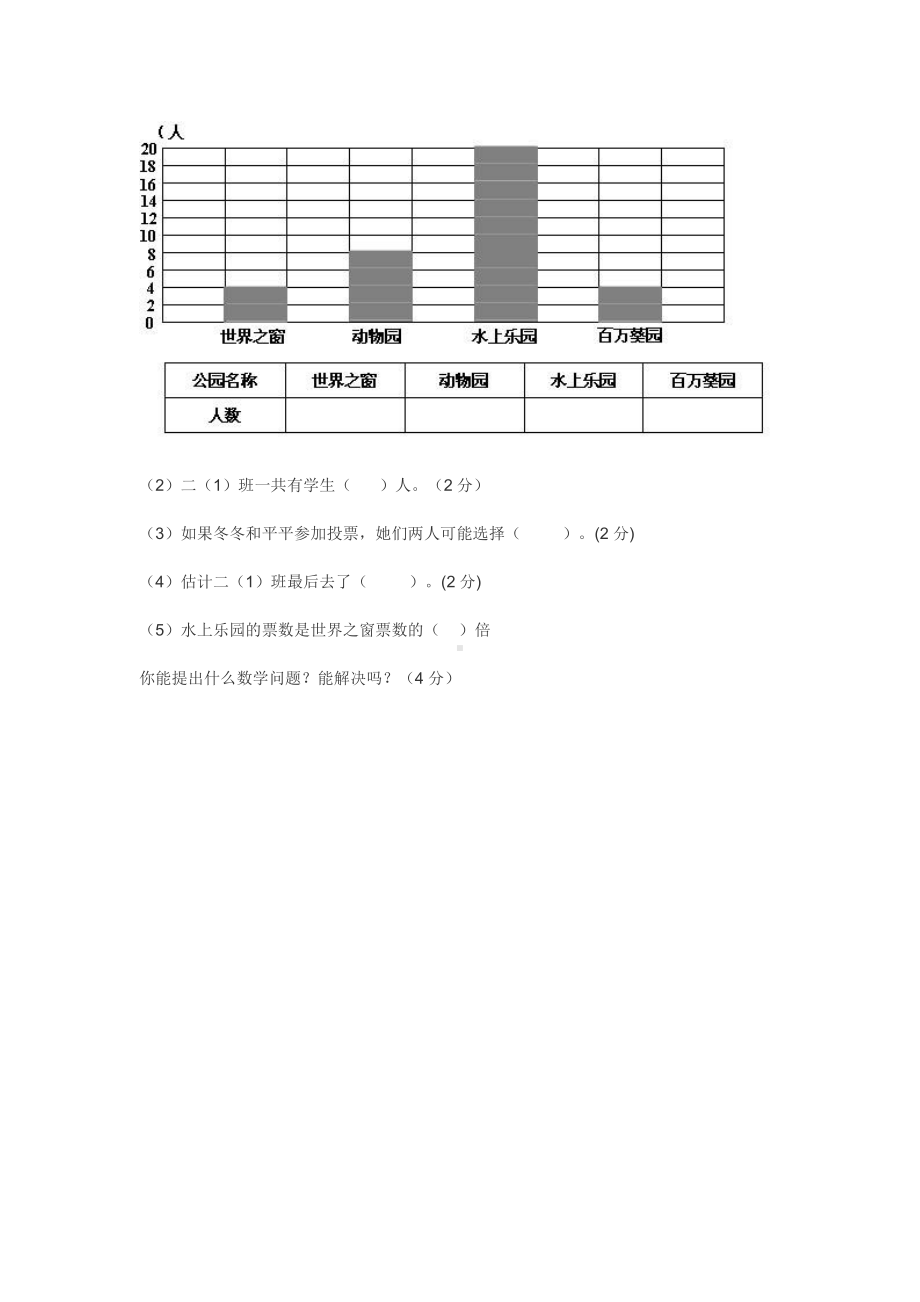 2021年人教版小学二年级数学下学期期末考试试卷.docx_第3页