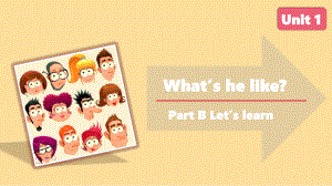 人教版英语五年级上册-Unit 1 What’s he like？B Let’s learn.pptx