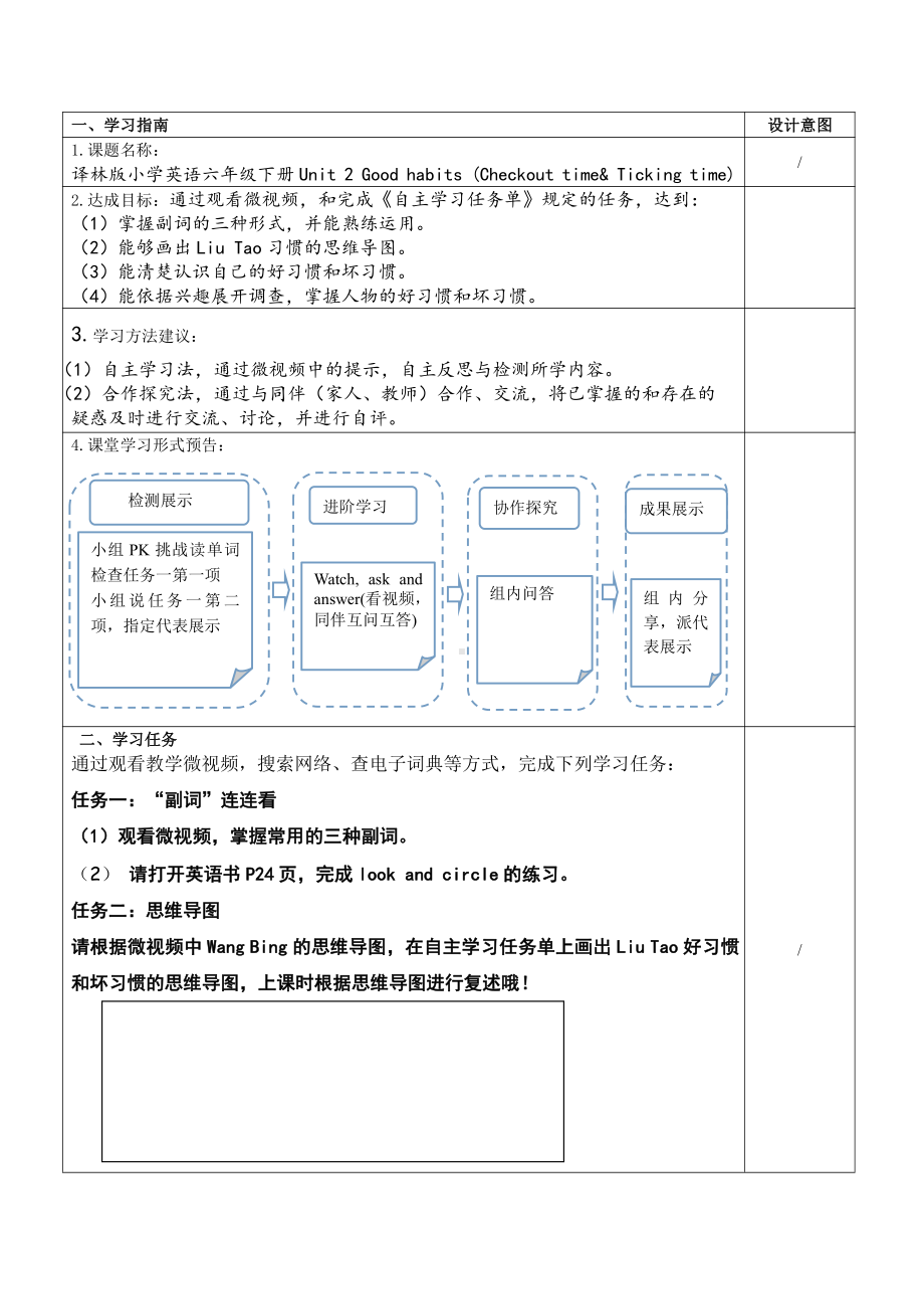 Unit 2 Good habits-Checkout time & Ticking time-教案、教学设计--(配套课件编号：c15fb).doc_第1页