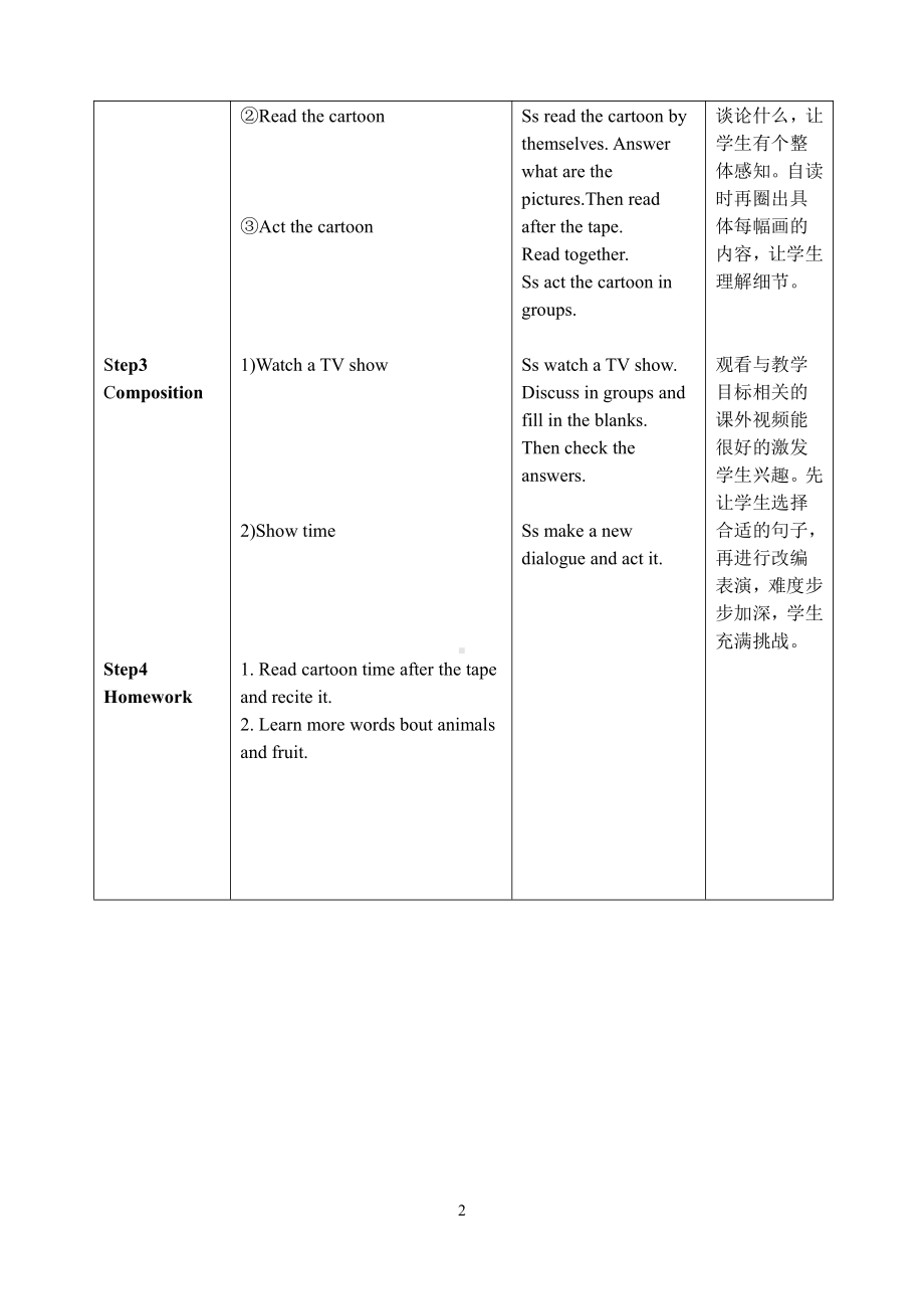 Unit 7 On the farm-Fun time&Cartoon time-教案、教学设计-市级公开课-新牛津译林版三年级下册英语(配套课件编号：500c0).doc_第2页