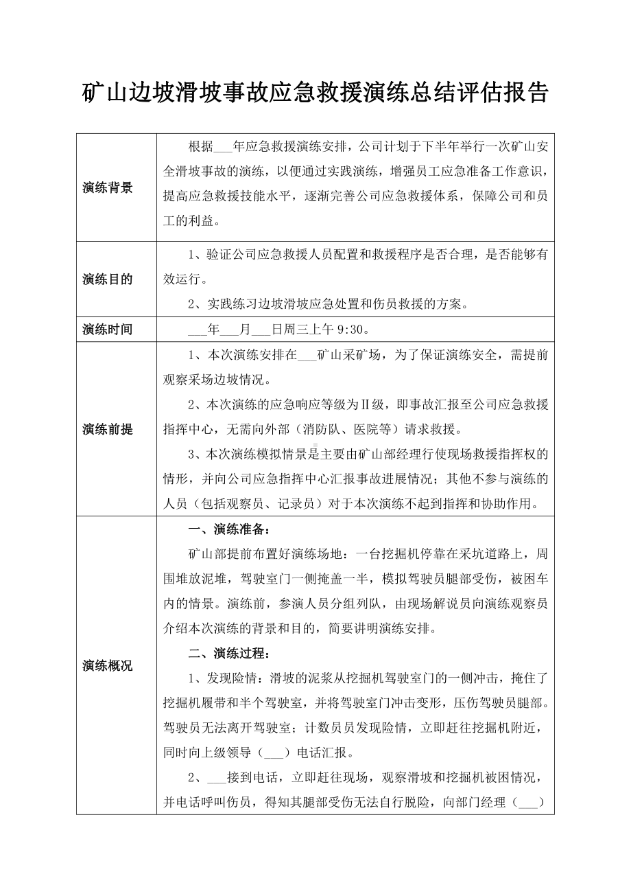 滑坡事故应急救援演练总结评估.docx_第2页