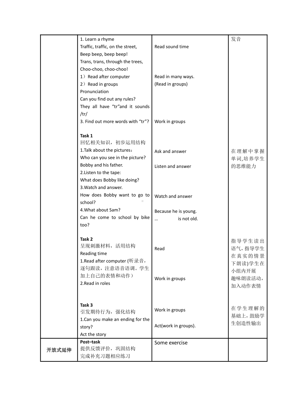 Unit 2 How do you come to school -Sound time, Song time & Cartoon time-教案、教学设计-县级公开课-新牛津译林版五年级下册英语(配套课件编号：432fb).docx_第2页