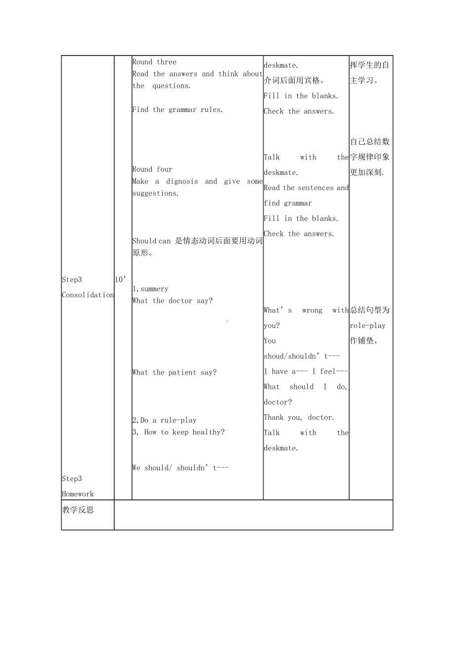 Unit 4 Seeing the doctor-Grammar & Fun time-教案、教学设计-市级公开课-新牛津译林版五年级下册英语(配套课件编号：000ec).doc_第2页