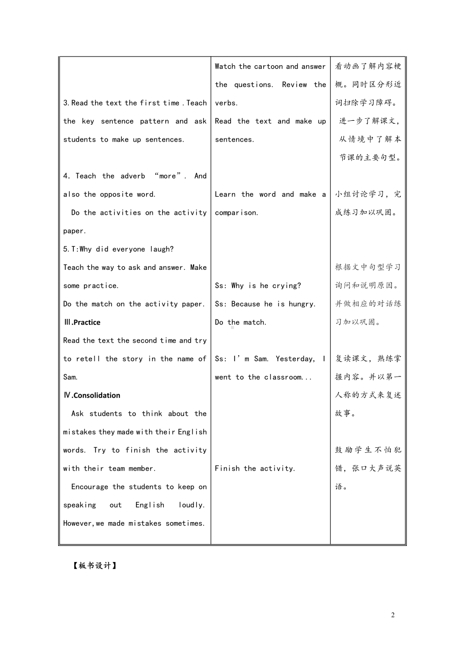 Module 8-Unit 1 Why do you have cups on your heads -公开课教案、教学设计-外研版六年级下册（一起）英语-(配套课件编号：81b0d).doc_第2页