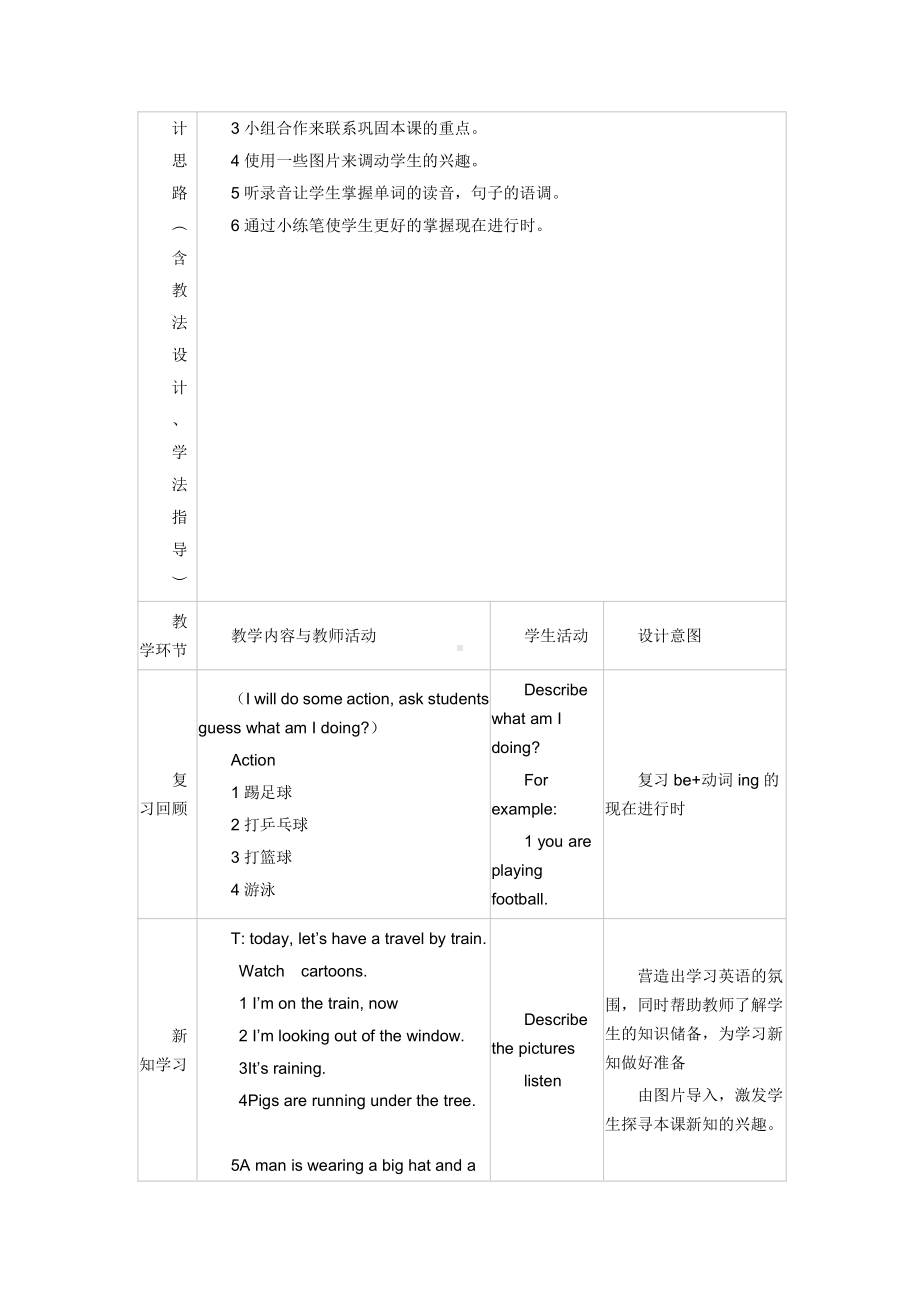 Module 5-Unit 2 Some children are jumping in the river.-公开课教案、教学设计-外研版六年级下册（一起）英语-(配套课件编号：513f5).doc_第2页