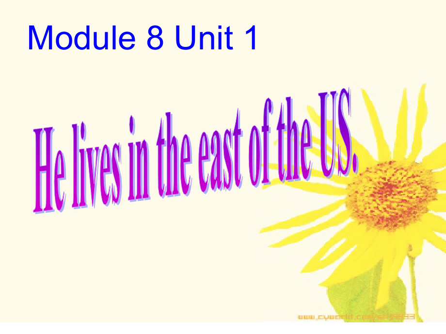 Module 8-Unit 1 He lives in the east of the US.-公开课ppt课件-(含教案)--外研版四年级下册英语（一起）-(编号：001d6).zip