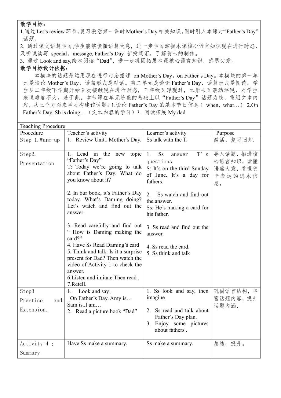 Module 5-Unit 2 He’s drawing books and birds.-教案、教学设计-市级公开课-外研版四年级下册（一起）英语(配套课件编号：a04ef).doc_第1页