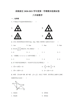 2021人教版数学八年级上册期末试卷.doc