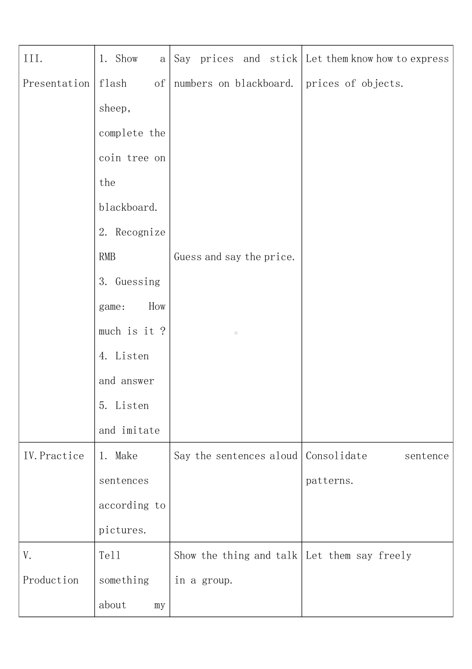 Module 2-Unit 2 It costs one hundred and eighteen yuan.-教案、教学设计-公开课-外研版四年级下册英语（一起）(配套课件编号：400fe).doc_第3页