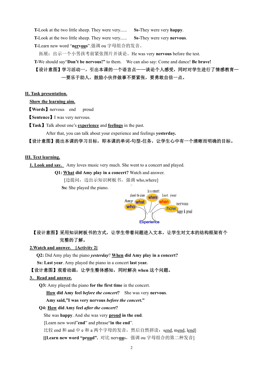 Module 4-Unit 2 I was very nervous.-教案、教学设计-县级公开课-外研版四年级下册（一起）英语(配套课件编号：1032f).doc_第2页