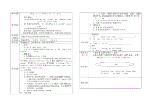 Module 7-Unit 2 It’s 6 30 am in New York.-教案、教学设计-公开课-外研版四年级下册英语（一起）(配套课件编号：b067e).doc