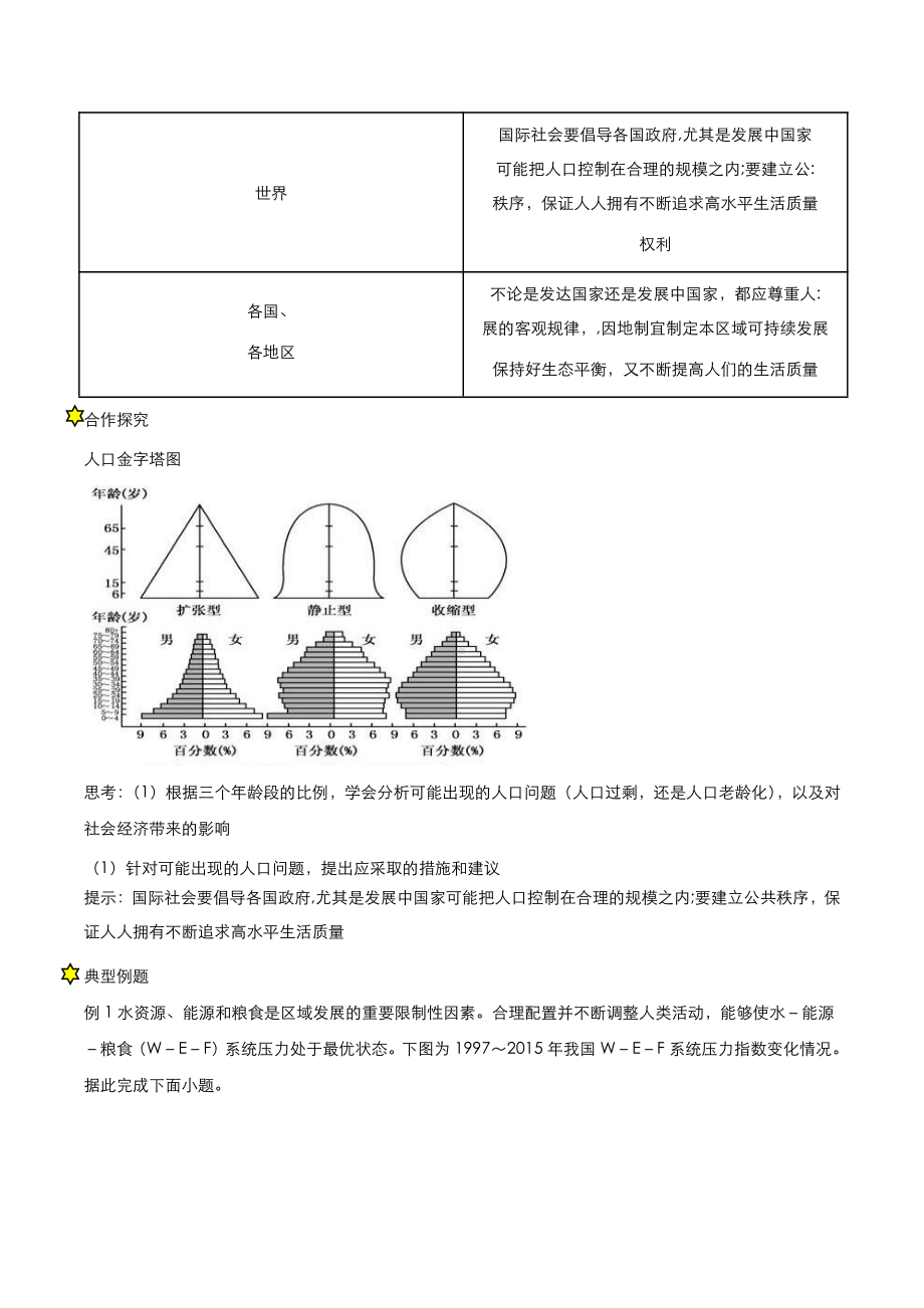 （2019新教材）人教版高中地理必修第二册1.3节人口容量学案.docx_第3页