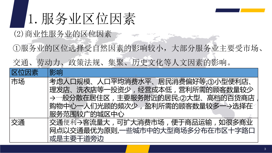 （2019新教材）人教版高中地理必修第二册第三章产业区位因素第三节服务业区位因素及其变化（课件）.pptx_第3页