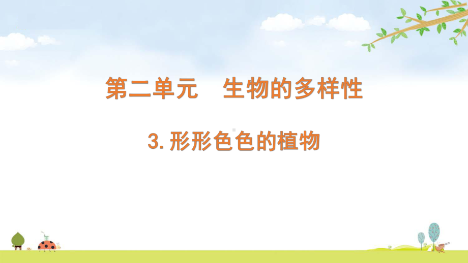 2022新教科版六年级下册科学2.3形形色色的植物 ppt课件.pptx_第1页