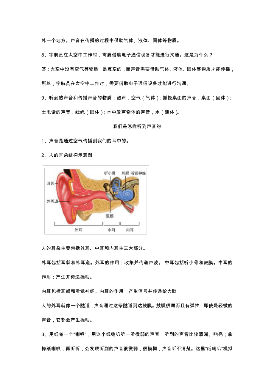 （2021）教科版四年级上册《科学》全册每课知识点整理.docx_第3页