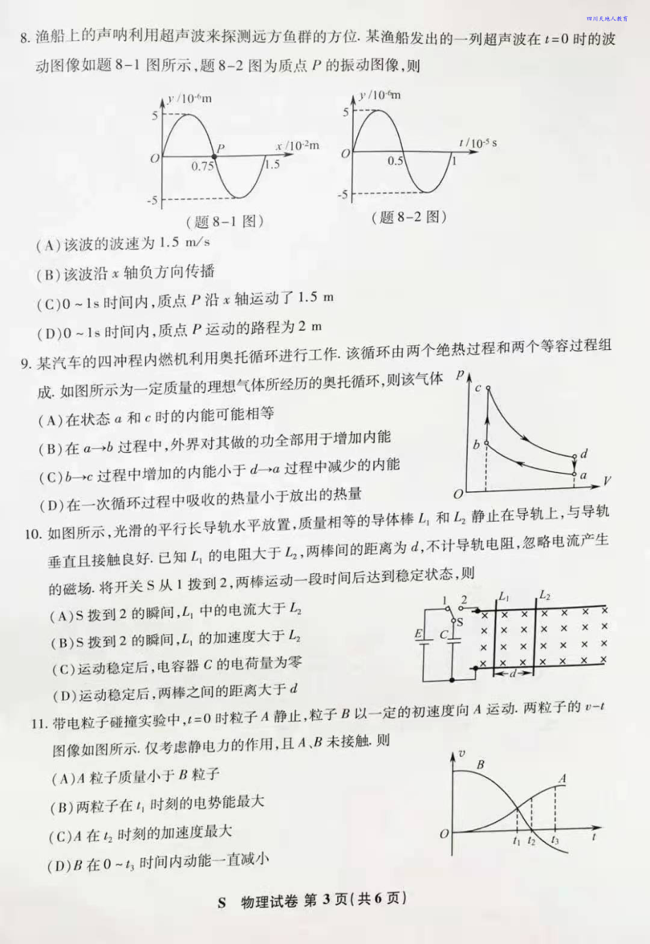 2021全国八省联考物理试卷（江苏）.pdf_第3页