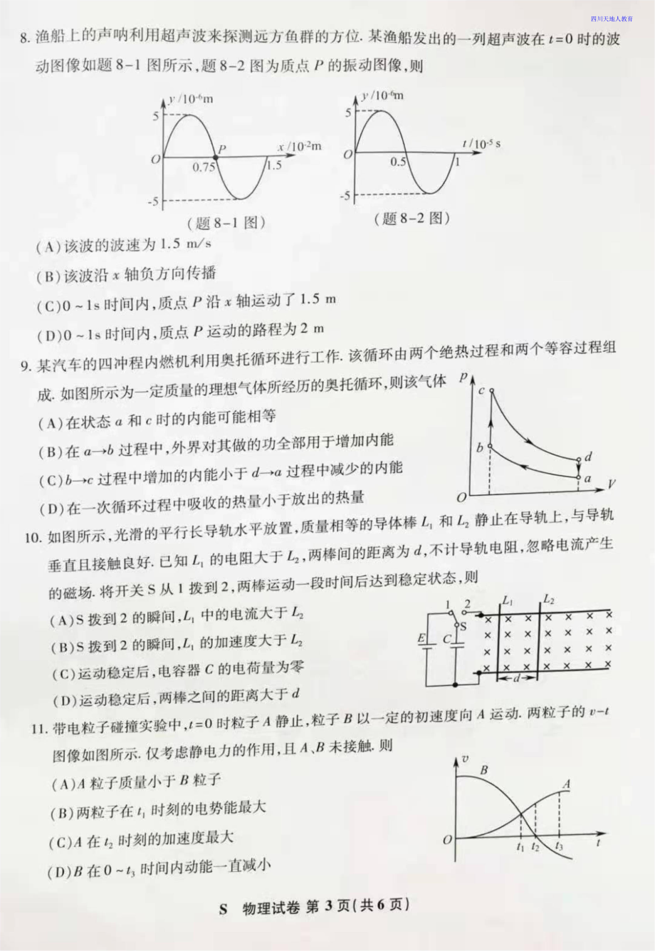 2021全国八省联考物理试卷（江苏）.doc_第3页