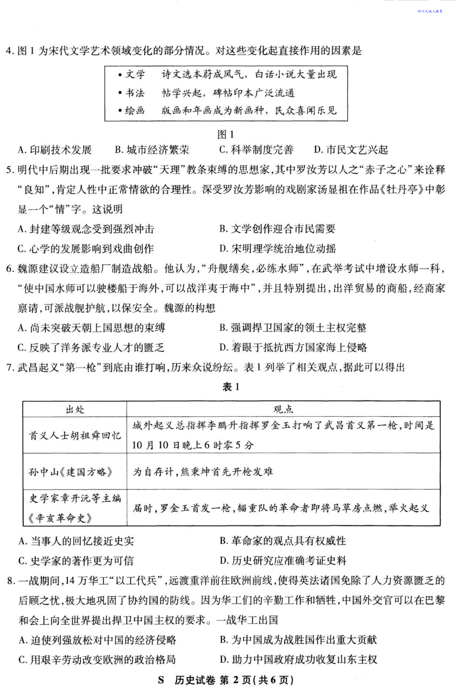 2021全国八省联考历史试卷（江苏）.pdf_第2页