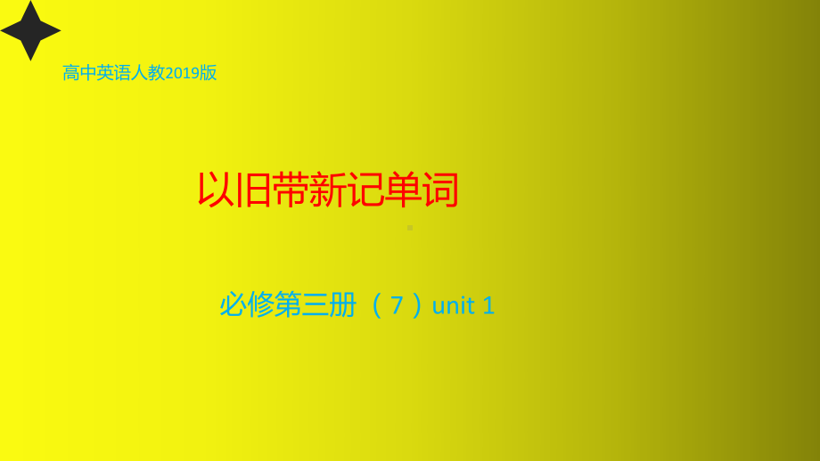 （2019版）新人教版高中英语必修第三册-Unit 1 以旧带新记单词7 ppt课件.pptx_第1页