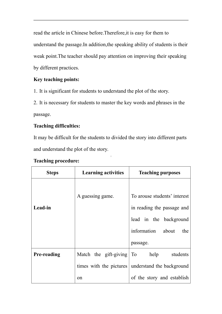 Unit 8 Surprise endings-Reading The gifts-教案、教学设计-部级公开课-牛津深圳版九上(配套课件编号：e059f).doc_第2页