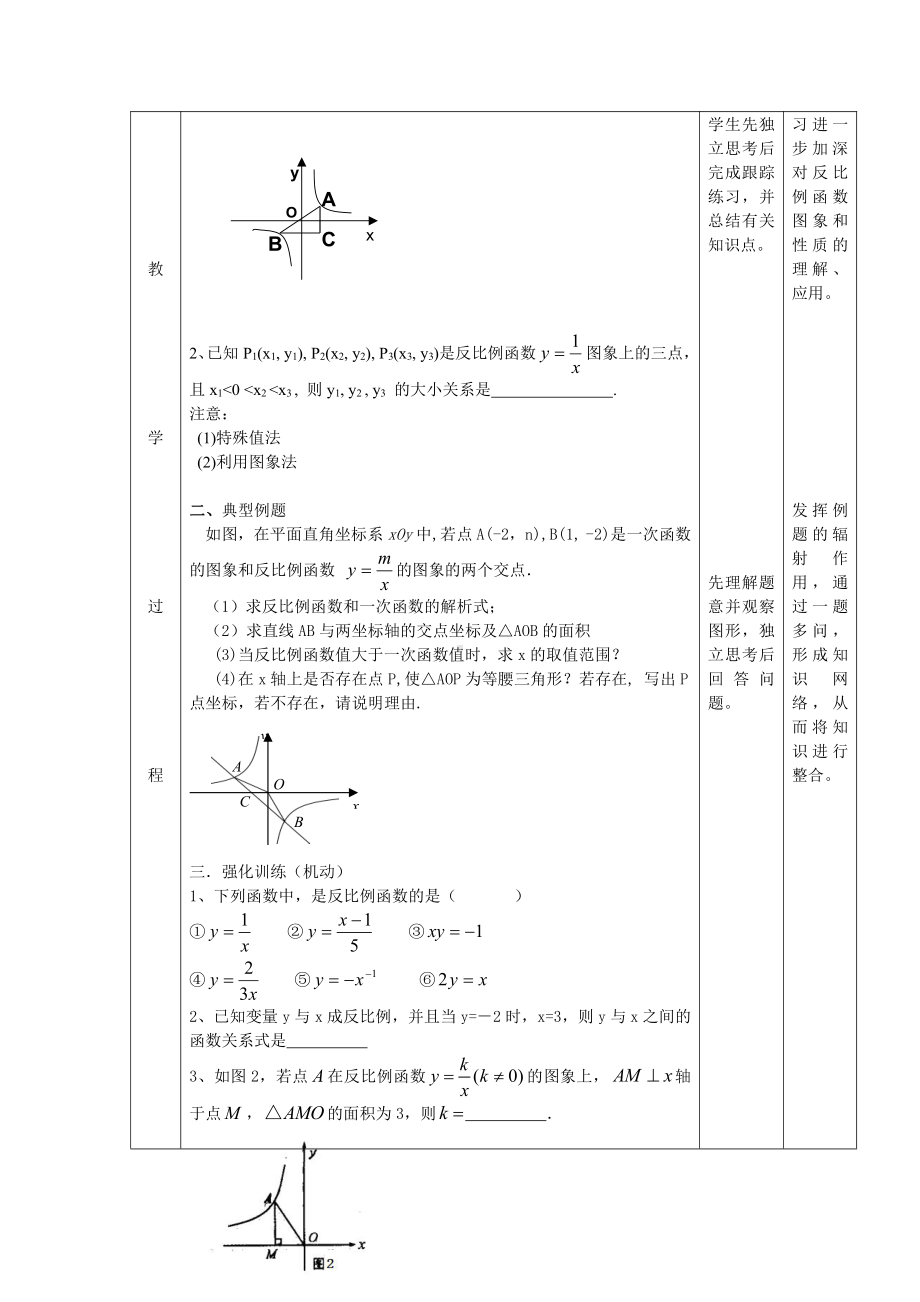 第十九章 二次函数和反比例函数-总结与复习-教案、教学设计-部级公开课-北京版九年级上册数学(配套课件编号：c0051).doc_第2页