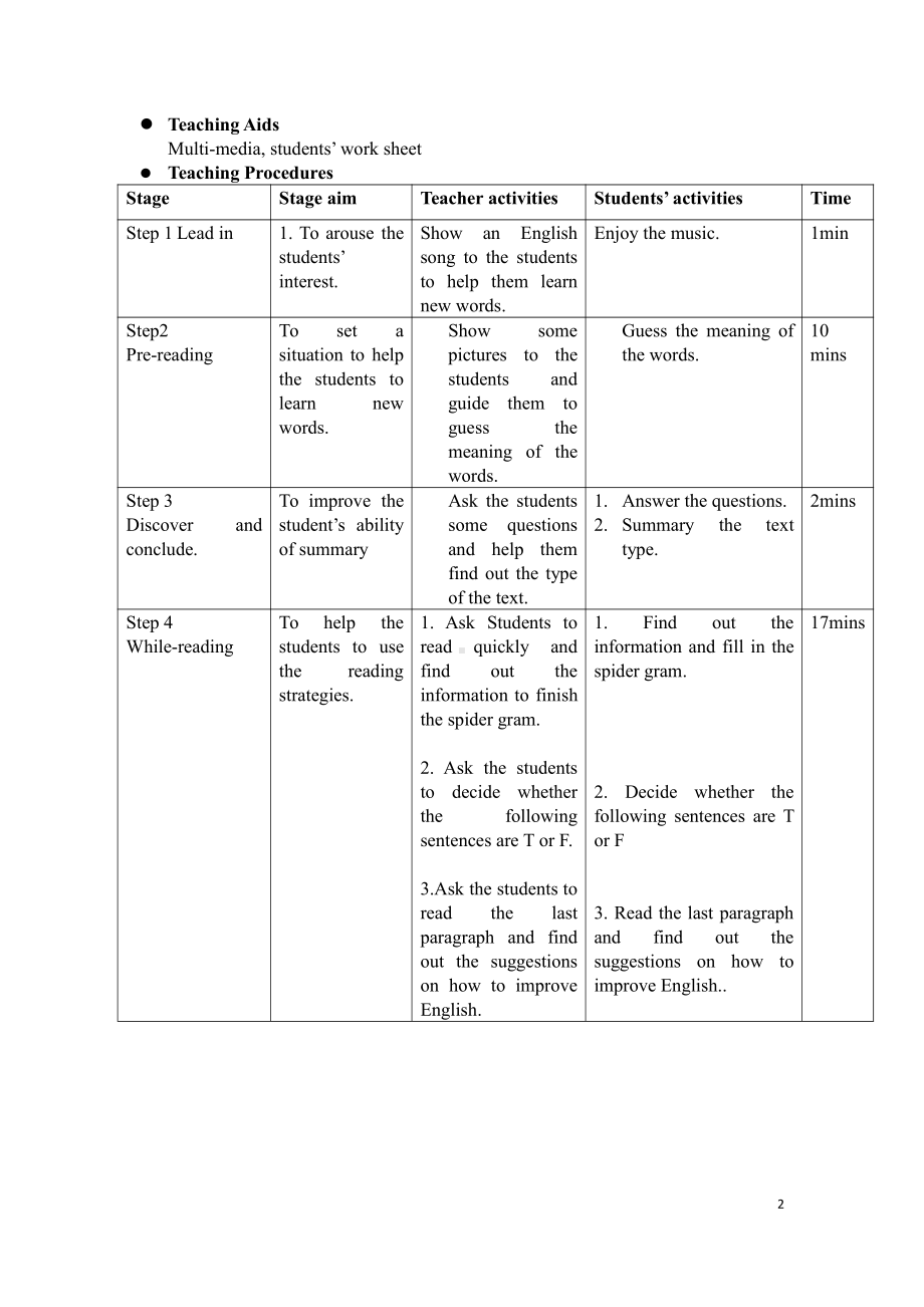 Unit 8 English Week-Reading Engishfun for life -教案、教学设计-市级公开课-牛津深圳版八上(配套课件编号：72b78).doc_第2页