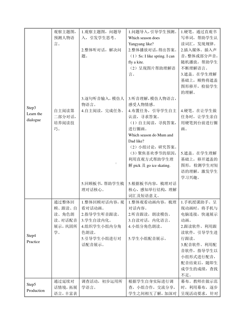 北京版二下-UNIT SIX WHICH SEASON DO YOU LIKE -Lesson 23-教案、教学设计--(配套课件编号：50062).doc_第2页