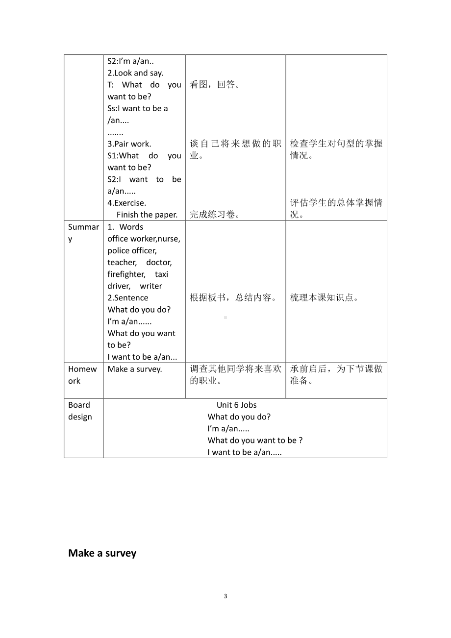 （广东）粤人版四年级下册-Unit 6 Jobs-Lesson 1-教案、教学设计-公开课-(配套课件编号：d029b).doc_第3页